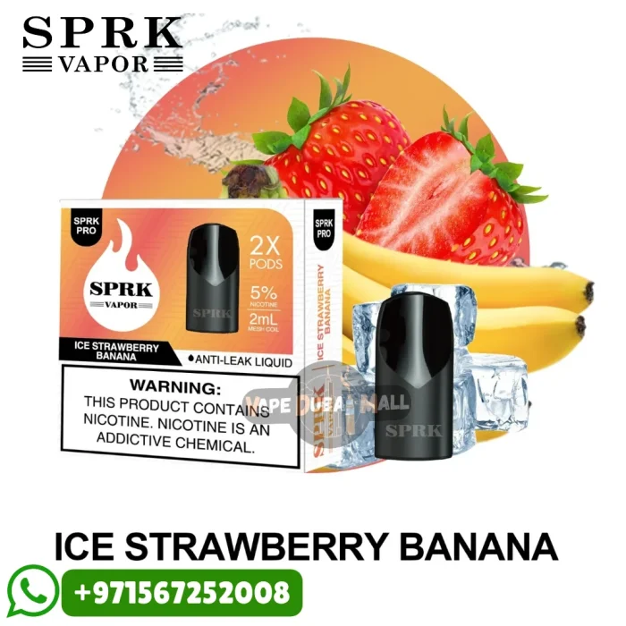 SPRK Pro Ice Strawberry Banana Pods in Dubai