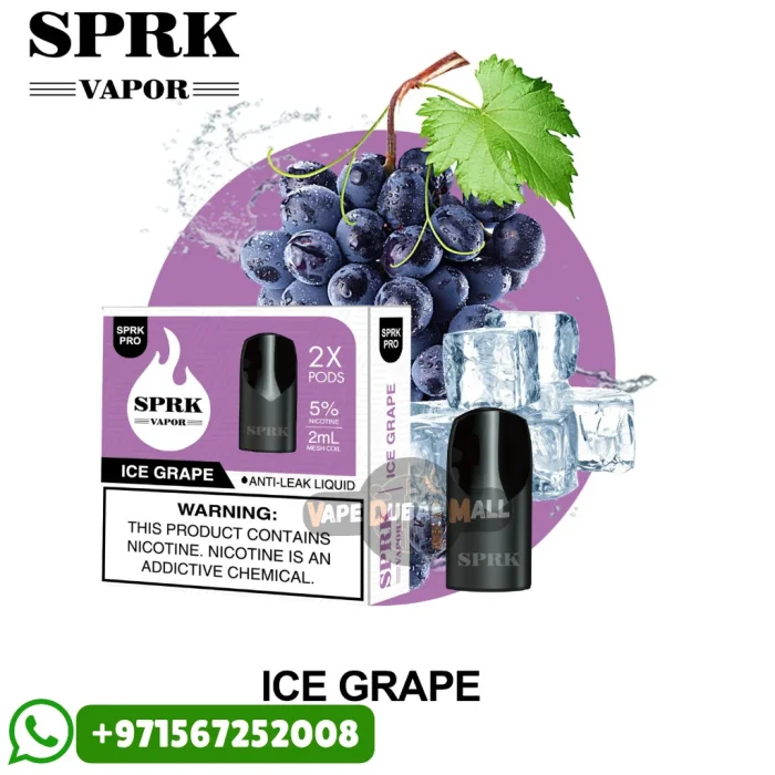 SPRK Pro Ice Grape Pods in Dubai UAE