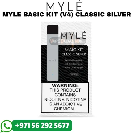 MYLE V4 Classic Silver Device Basic Kit in Dubai UAE