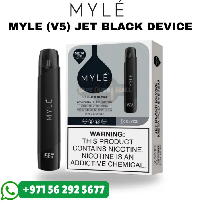 MYLE V5 Jet Black Device in Dubai UAE
