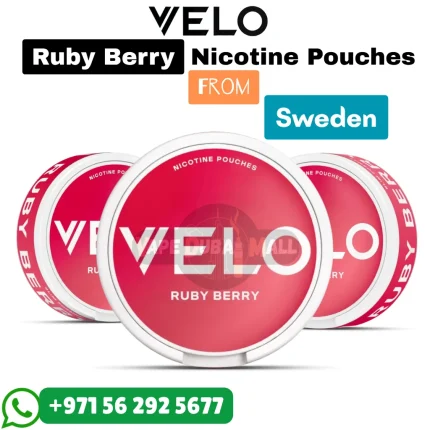VELO Ruby Berry Nicotine Pouches in Dubai UAE