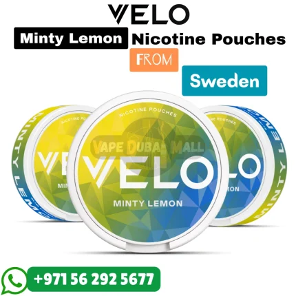 VELO Minty Lemon Nicotine Pouches in Dubai UAE