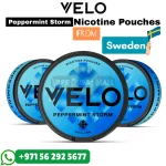 VELO Peppermint Storm Nicotine Pouches in Dubai UAE