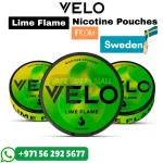 VELO Lime Flame Nicotine Pouches in Dubai UAE