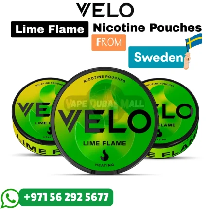 VELO Lime Flame Nicotine Pouches in Dubai UAE