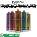 POD SALT Onyx Cloud 25000 Puffs 50mg Nicotine Vape in Dubai UAE