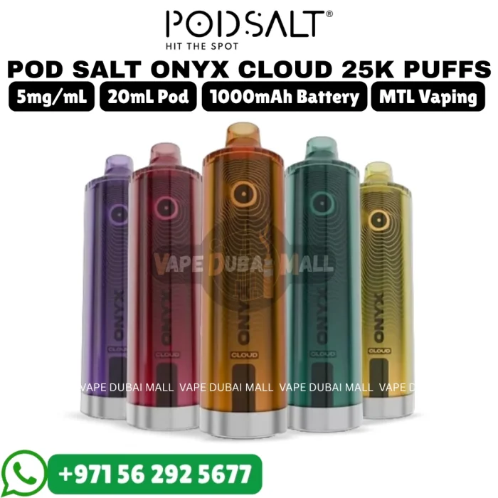 POD SALT Onyx Cloud 25000 Puffs 50mg Nicotine Vape in Dubai UAE