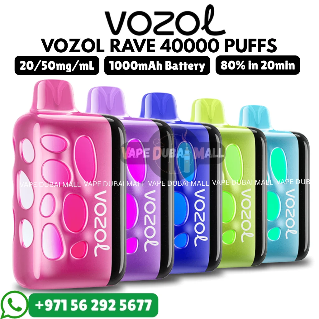 VOZOL Rave 40000 Puffs 20mg and 50mg Nicotine Vape in Dubai UAE