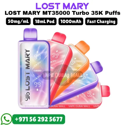 LOST MARY Turbo 35000 Puffs MT35000 50mg Nicotine Vape in Dubai UAE