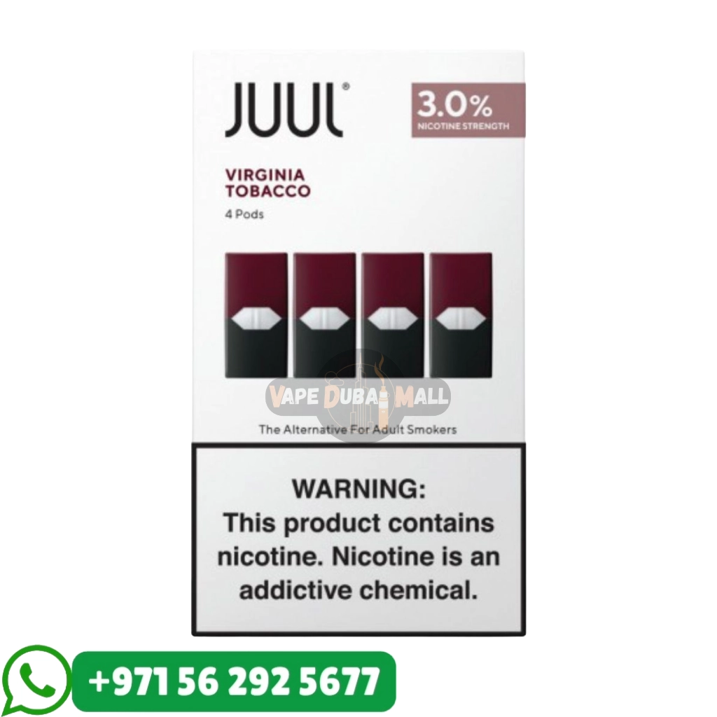 JUUL Virginia Tobacco 30mg Nicotine Pods 4Pc/Pack