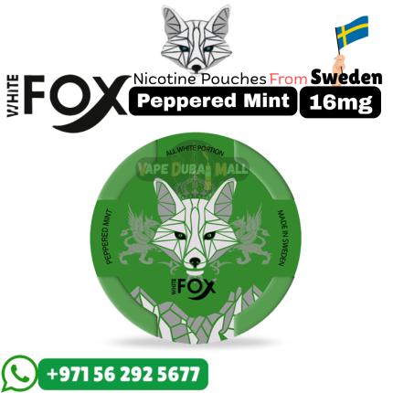 White Fox Peppered Mint 16mg Slim in Dubai UAE