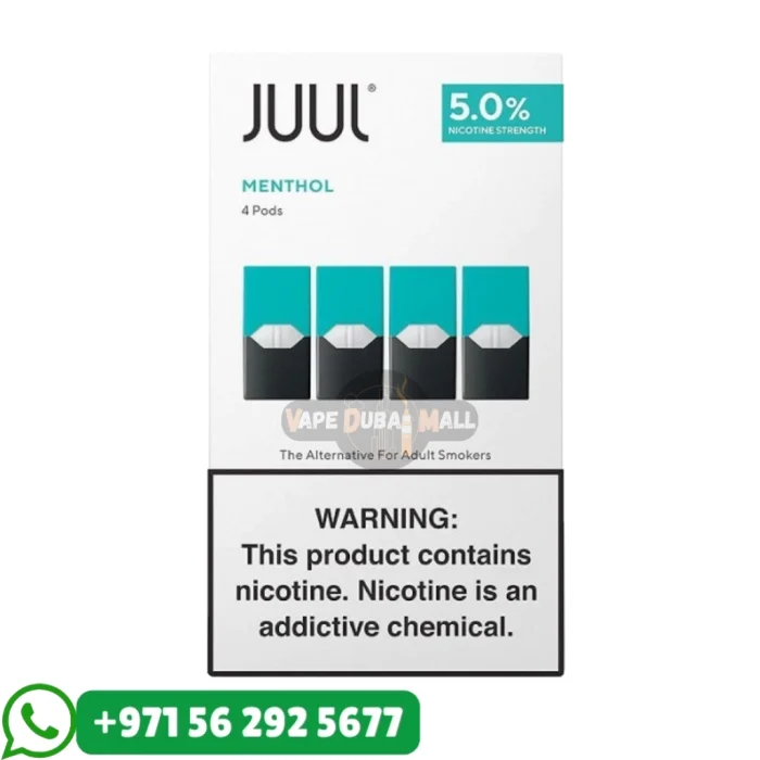 JUUL Menthol 50mg Nicotine Pods 4pc/pack