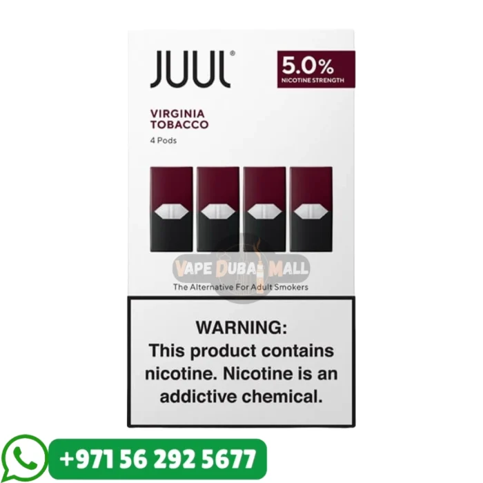 JUUL Virginia Tobacco 50mg Nicotine Pods 4Pc/Pack