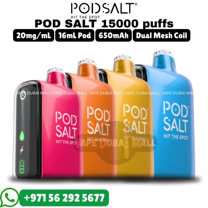 POD SALT 15000 Puffs 2% Nicotine Vape in Dubai UAE