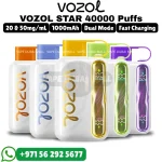 VOZOL Star 40000 Puffs 5% Nicotine Vape in Dubai UAE