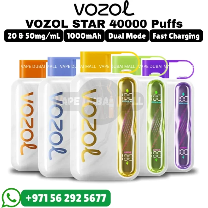VOZOL Star 40000 Puffs 5% Nicotine Vape in Dubai UAE