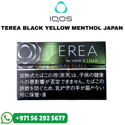 TEREA Black Yellow Menthol Japan in Dubai UAE