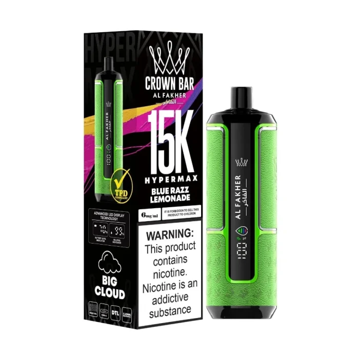 Al Fakher Hypermax 15k Blue Razz lemonade