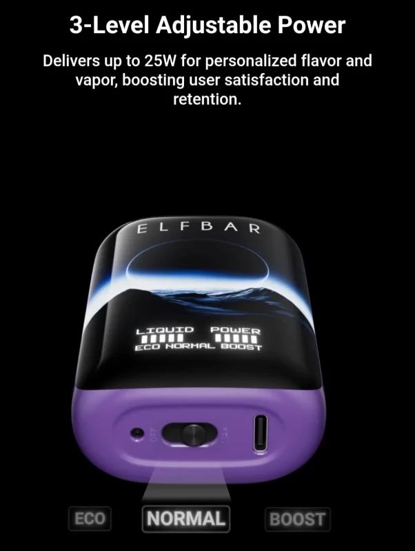 ELF BAR Moon Night 40k Airflow Control