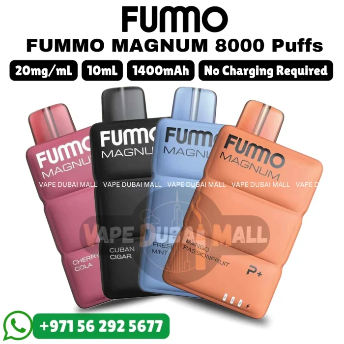 FUMMO Magnum 8000 Puffs 20MG Nicotine Vape in Dubai