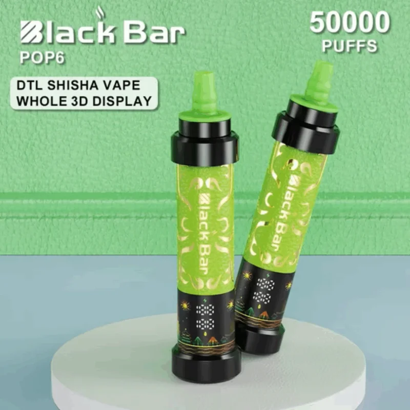 50k Black Bar Vape Hole 3D Display