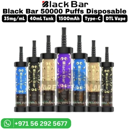 BLACK Bar 50000 Puffs 35MG Nicotine Vape in Dubai at Best Price