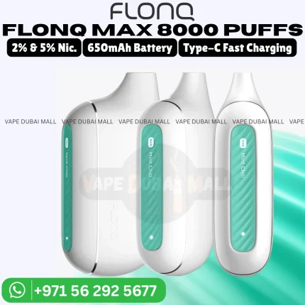FLONQ Max 8000 Puffs 2% Nicotine Vape in Dubai