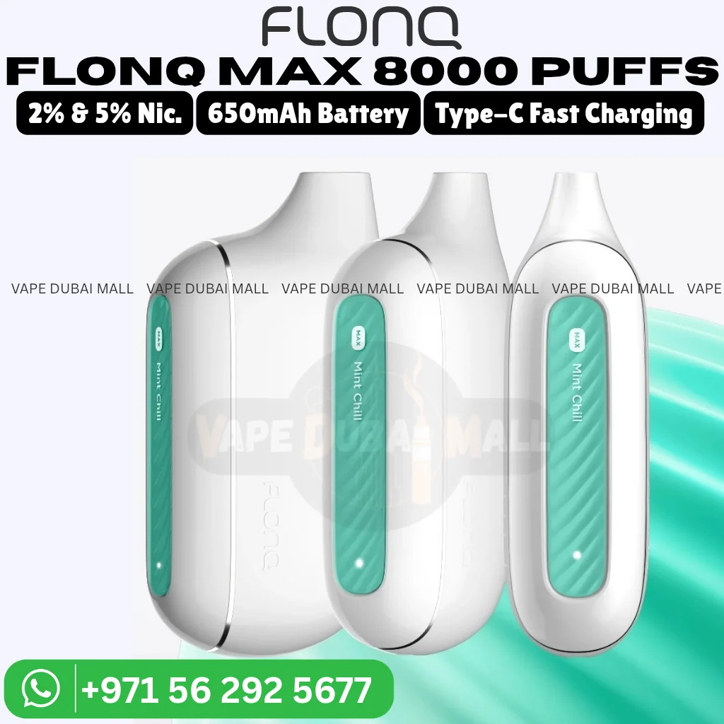 FLONQ Max 8000 Puffs 2% Nicotine Vape in Dubai FLONQ Max 8000 Puffs 2% Nicotine Vape in Dubai