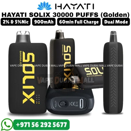 HAYATI SOLIX 30000 Puffs 5% Nicotine Vape in Dubai