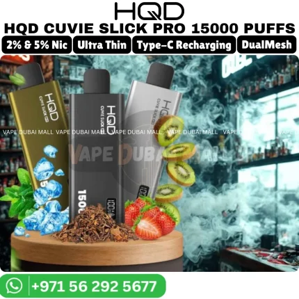 HQD Cuvie Slick Pro 15000 Puffs Disposable Vape in Dubai