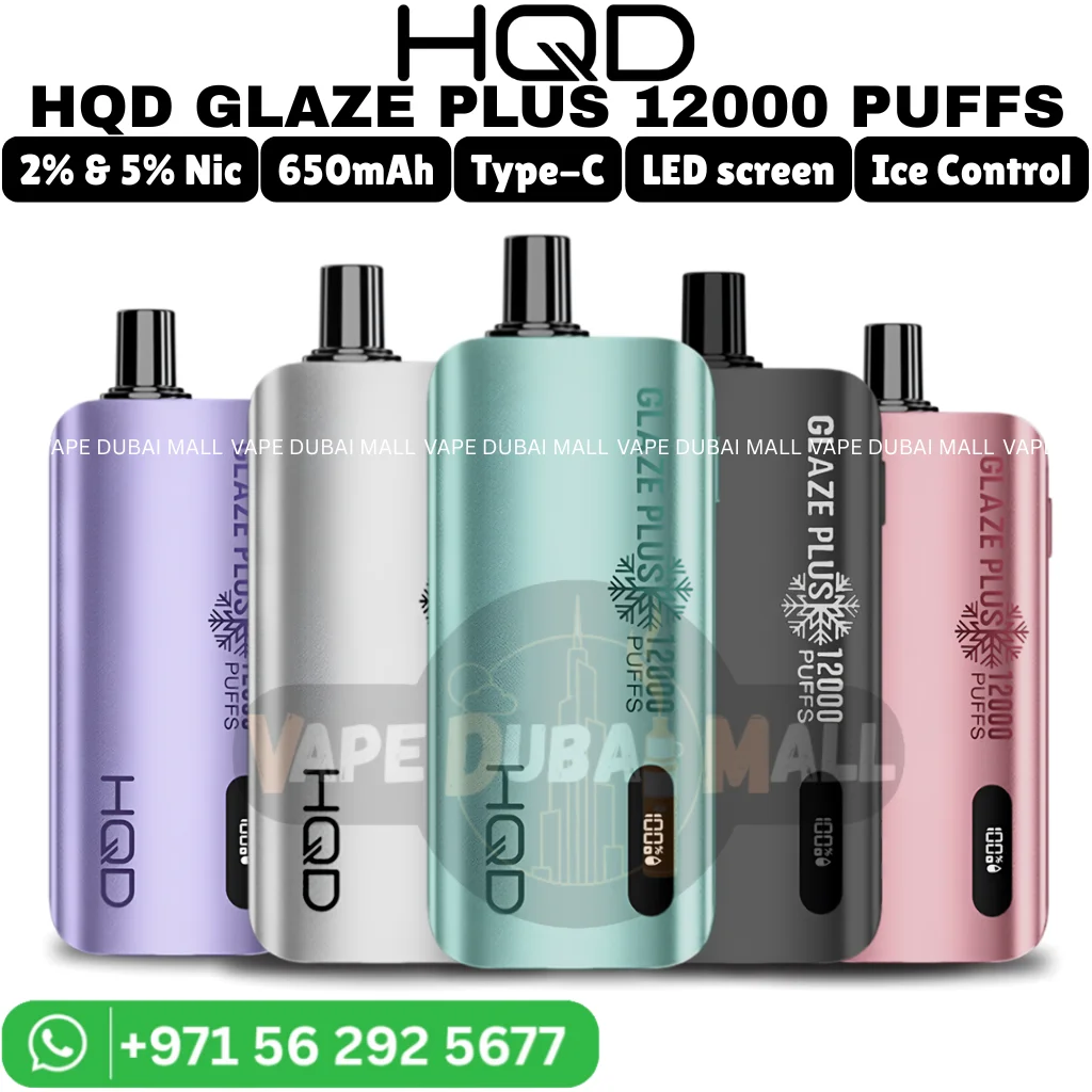 HQD Glaze Plus 12000 Puffs Disposable Vape in Dubai
