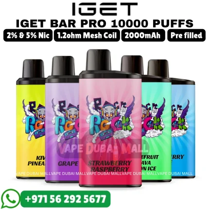 IGET Bar Pro 10000 Puffs 2% & 5% Nicotine Vape in Dubai UAE