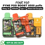 PYNE POD Boost 8500 Puffs 5% Nicotine Vape in Dubai UAE