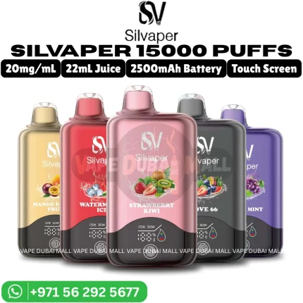 SILVAPER 15000 Puffs 2% Nicotine Vape in Dubai