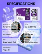 Specs ELUX Astra 50k Vape