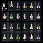 Available Flavors HQD CUVIE Plus 9000 Puffs