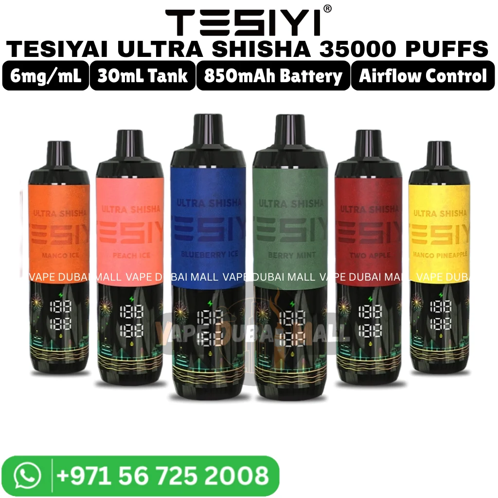 TESIYI Ultra Shisha 35000 Puffs 6mg Nicotine Vape in Dubai