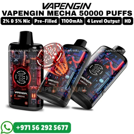 VAPENGIN Mecha 50000 Puffs 2% Nicotine Vape in Dubai