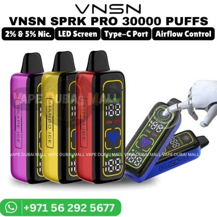 VNSN SPARK Pro 30000 Puffs 5% Nicotine Vape in Dubai