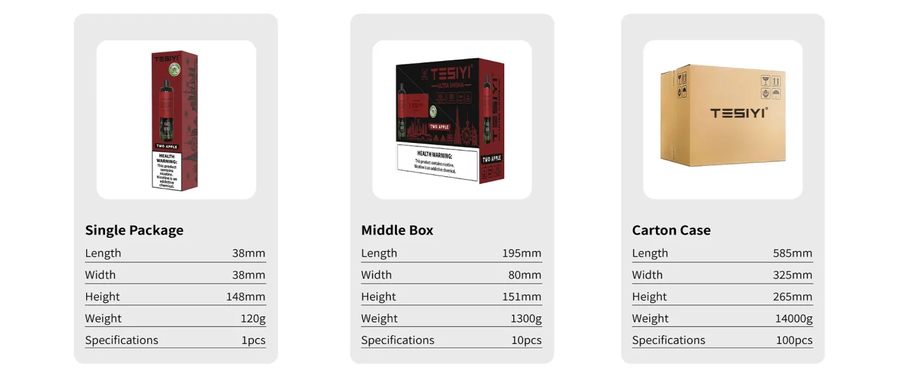Product Details TESIYI Ultra Shisha