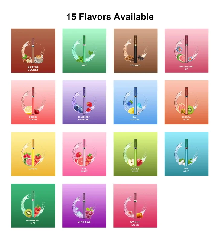 Available Flavors for Mosmo stik