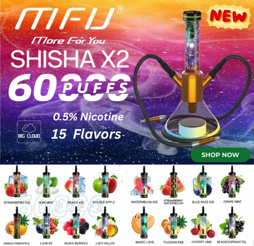 MFU Shisha X2 Available Flavors in UAE