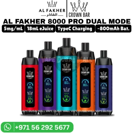 AL Fakher Pro 8000 Puffs 5MG Nicotine Vape in Dubai