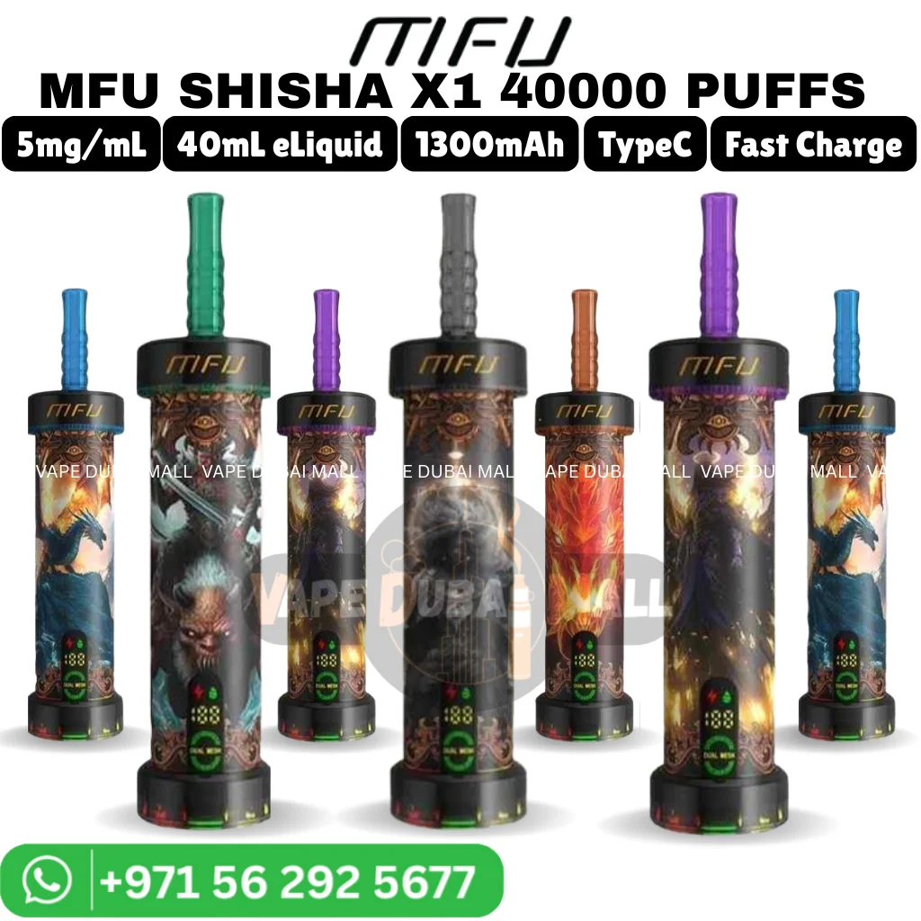 MFU Shisha X1 40000 Puffs 5mg Nicotine Vape in Dubai