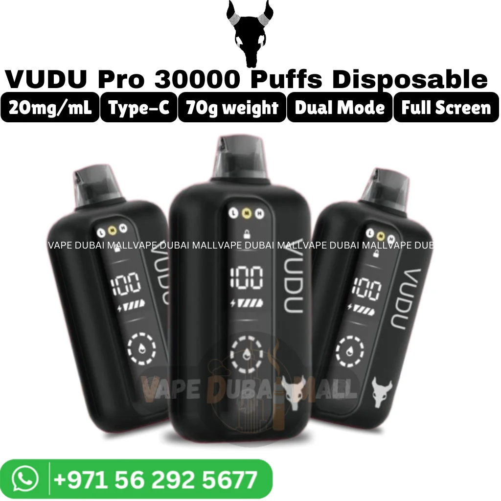 VUDU Pro 30000 Puffs 2% Nicotine Vape in Dubai