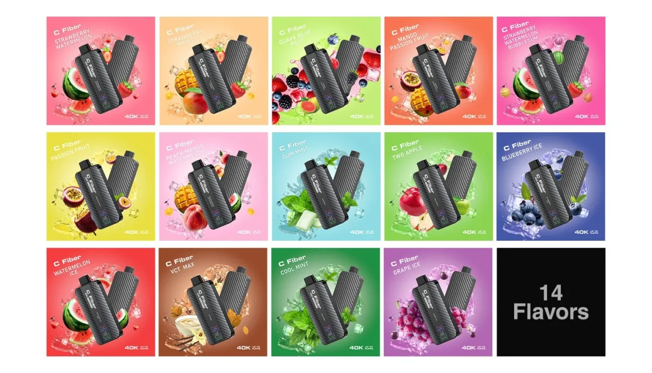 Flavors available VEIIK C Fiber in Dubai