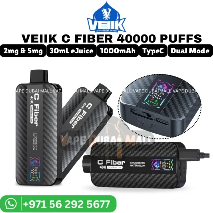 VEIIK C Fiber 40000 Puffs 20mg Disposable Vape in Dubai