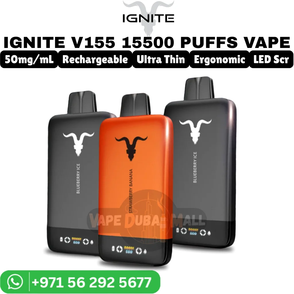 IGNITE 15500 Puffs V155 Disposable Vape in Dubai
