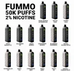 FUMMO 50k Available Flavors in UAE