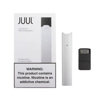 JUUL Silver with Charging Doc